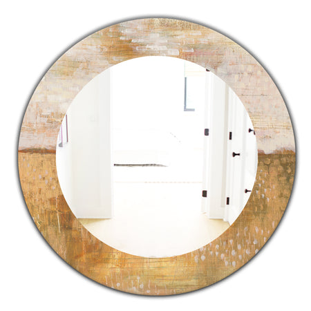 Amber Modern Horizon - Traditional Mirror - Oval or Round Wall Mirror