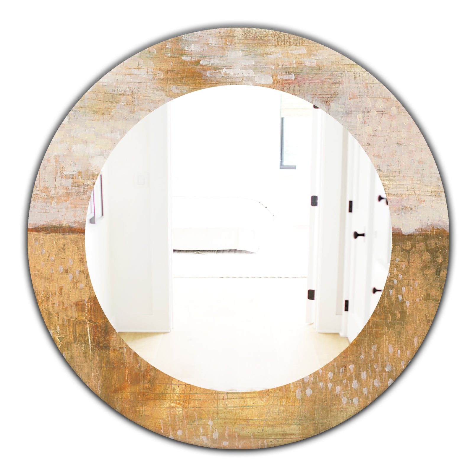 Amber Modern Horizon - Traditional Mirror - Oval or Round Wall Mirror