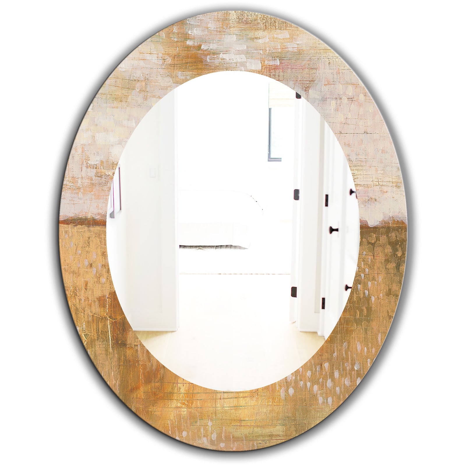 Amber Modern Horizon - Traditional Mirror - Oval or Round Wall Mirror