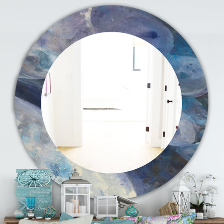 Porch & Den Daniel Indigo Abstract Pattern Mirror