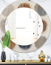 Geometric Circle Natural Balance II - Mid-Century Mirror - Oval or Round Wall Mirror