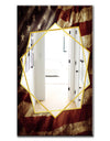 American Flag - Bohemian and Eclectic Mirror - Frameless Wall Mirror