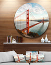 Golden Gate Bridge in San Francisco - Sea Bridge Round Wall Art