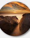 Rocks at La Perouse Bridge - Seashore Round Wall Art