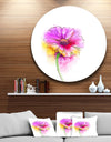 Purple Yellow Gerbera Flower - Flower Circle Wall Art