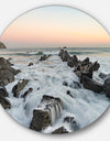 Bay of Biscay Atlantic Coast Spain - Round Metal Wall Art Landscape