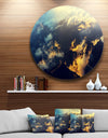Sunset on Hill above Clouds - Disc Metal Artwork Landscape