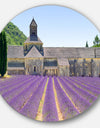 Abbey of Senanque Blooming Lavender - Landscape Circle Wall Art