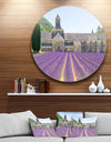 Abbey of Senanque Blooming Lavender - Landscape Circle Wall Art