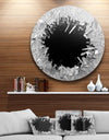 Strick & Bolton 'Abstract Broken Wall 3D Design - Round Metal Wall Art