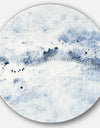 Blue Wipe Out - Farmhouse Metal Circle Wall Art