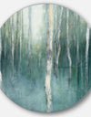 Green Forest Dream - Farmhouse Metal Circle Wall Art