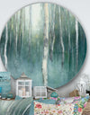 Green Forest Dream - Farmhouse Metal Circle Wall Art