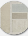 Painted Weaving III FB - Geometric Metal Circle Wall Art