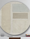 Painted Weaving III FB - Geometric Metal Circle Wall Art