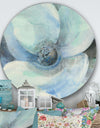 Watercolor Moonlight Magnolia II - Farmhouse Metal Circle Wall Art