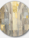 Gold Square Watercolor - Glam Metal Circle Wall Art