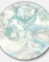 Pale Blue Shade III - Farmhouse Metal Circle Wall Art