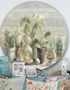 Composition of Orchids - Farmhouse Metal Circle Wall Art