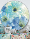 Seashell Cosmos II - Farmhouse Metal Circle Wall Art