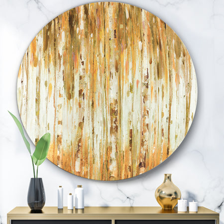 The Forest I Fall Crop - Glam Metal Circle Wall Art