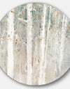 A Woodland Walk into the Forest V - Farmhouse Metal Circle Wall Art