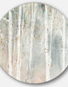 A Woodland Walk into the Forest VII - Farmhouse Metal Circle Wall Art