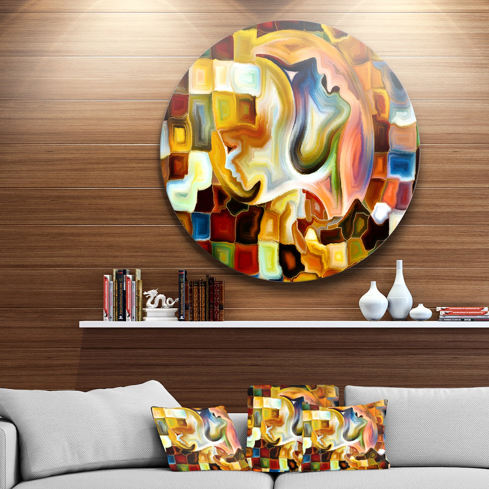 Way of Inner Paint - Abstract Glossy Metal Wall Art