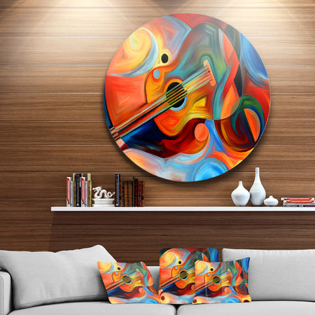 Music and Rhythm - Abstract Glossy Metal Wall Art