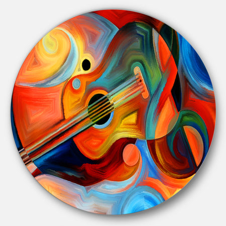 Music and Rhythm - Abstract Glossy Metal Wall Art