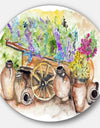 Lavender Flowers - Floral Glossy Metal Wall Art