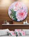 Full Blown Peonies - Floral Glossy Metal Wall Art