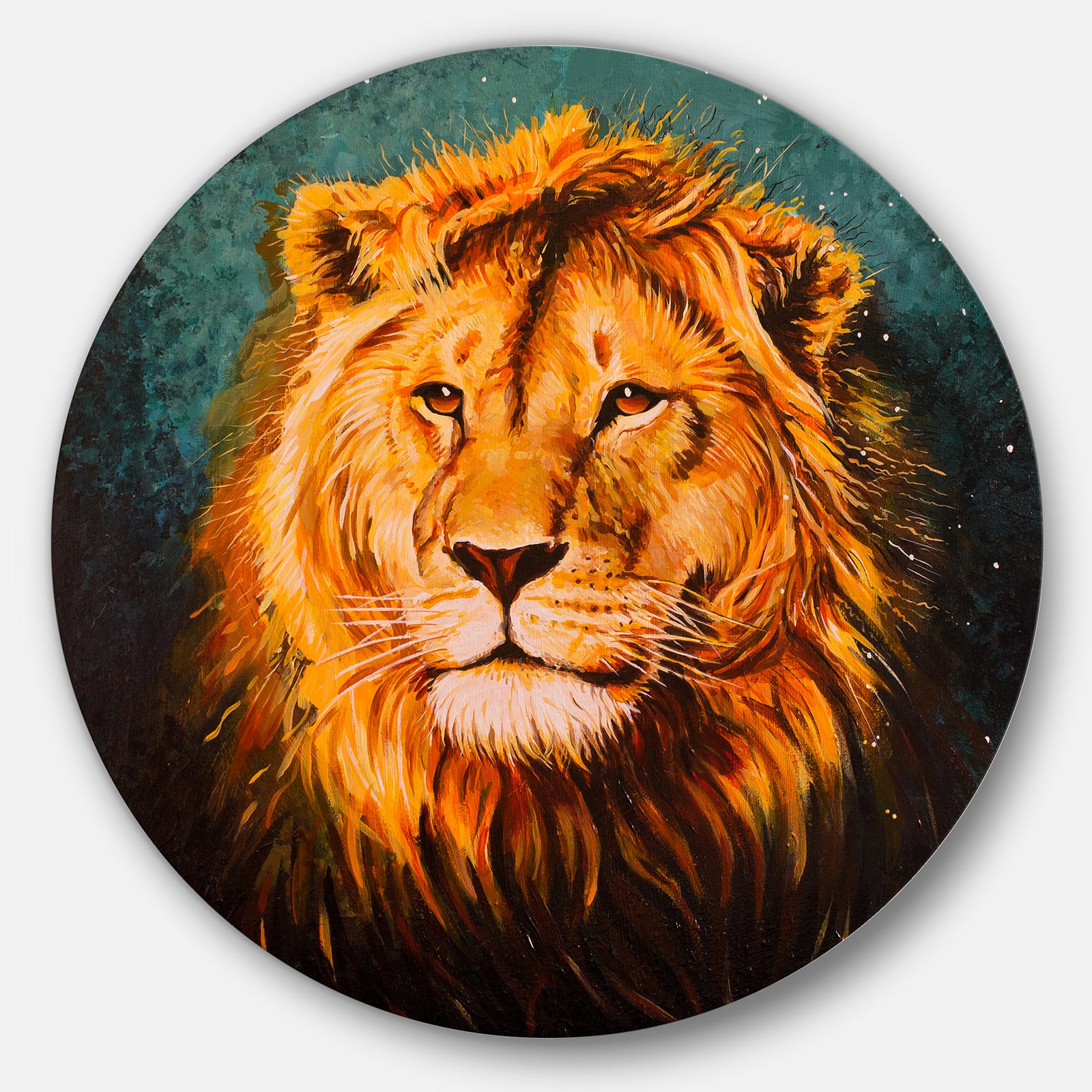 The Lion of Judah - Animal Glossy Metal Wall Art