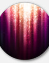 Purple with Magic Light - Abstract Glossy Large Disk Metal Wall Art