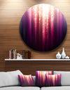 Purple with Magic Light - Abstract Glossy Large Disk Metal Wall Art