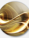 Elegant Modern Sofa - Abstract Digital Disc Metal Artwork