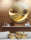 Elegant Modern Sofa - Abstract Digital Disc Metal Artwork