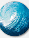 Ocean Waves in Hawaii - Photo Round Wall Art