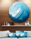 Ocean Waves in Hawaii - Photo Round Wall Art
