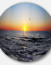 Sunrise at Sea Panorama - Photo Disc Metal Wall Art