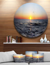 Sunrise at Sea Panorama - Photo Disc Metal Wall Art