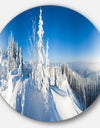 Panoramic Winter Mountain - Photo Circle Wall Art