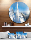 Panoramic Winter Mountain - Photo Circle Wall Art