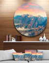 Kolochava Village in Morning Landscape - Photo Circle Wall Art