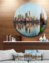 Toronto City Skyline Panorama - Cityscape Photography Large Disc Metal Wall art