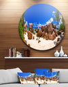 Rocky Tropical Beach Panorama - Landscape Photo Round Wall Art