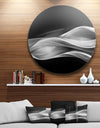 Glittering Silver Pattern - Abstract Digital Art Round Wall Art