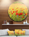 Sea of Blossom - Landscape Floral Art Round Wall Art