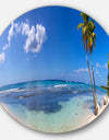 Paradise Beach Panorama - Landscape Photo Disc Metal Artwork
