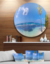 Paradise Beach Panorama - Landscape Photo Disc Metal Artwork